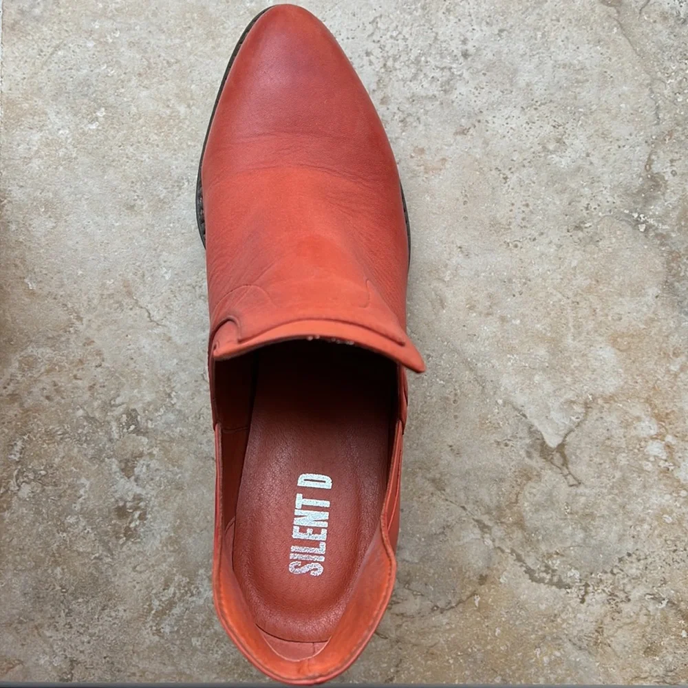 Anthro Silent D cut out booties in terracotta leather GORGEOUS! Size 40 Like new - Picture 8 of 14